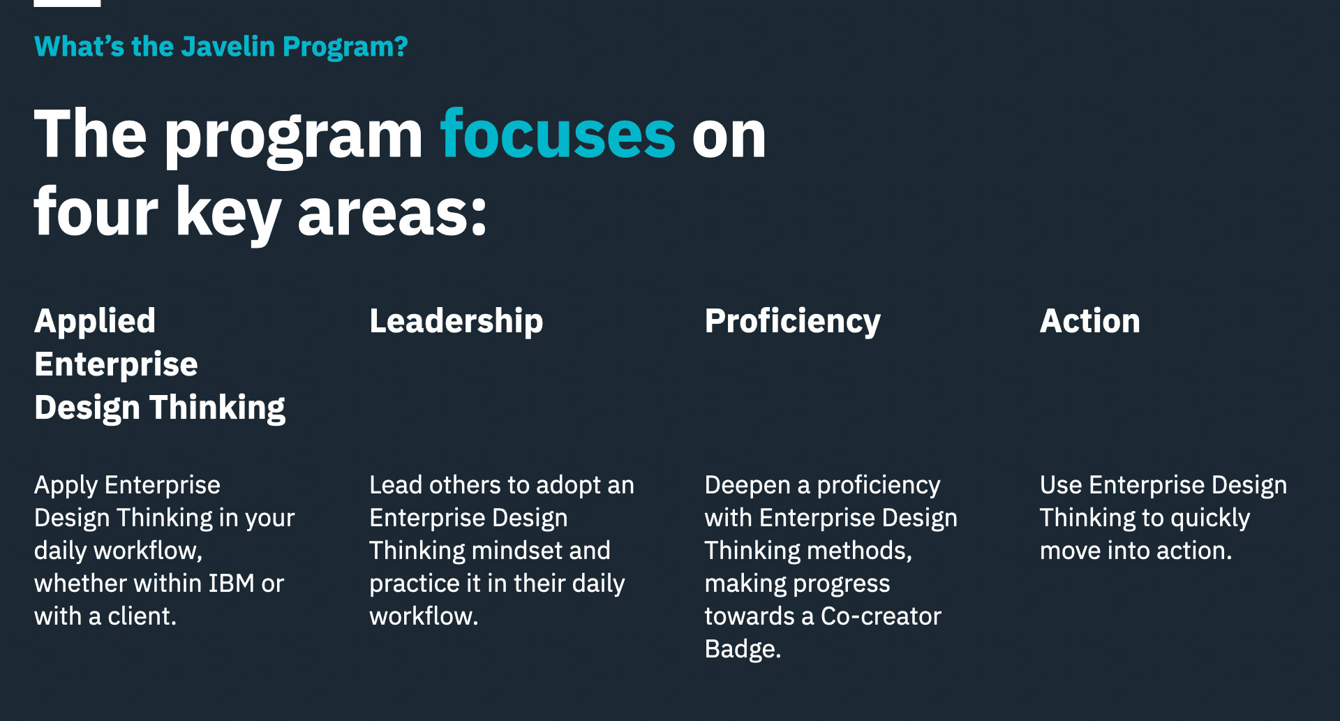 Javelin in a nut shell.